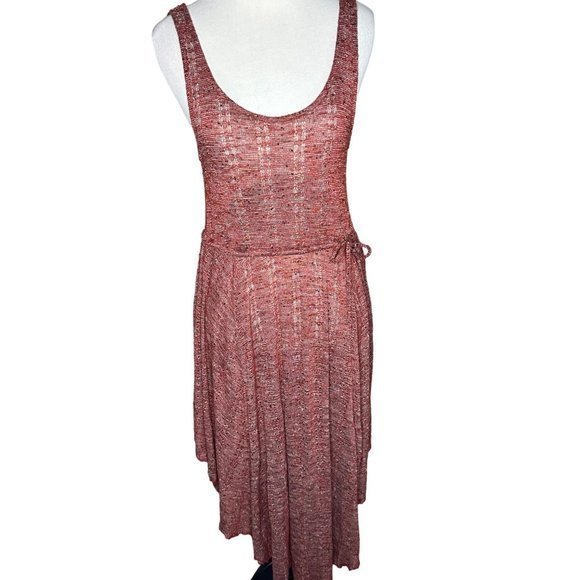 Free People‎ FP Beach Red Midi Tie Side Dress Size Small - Picture 1 of 11